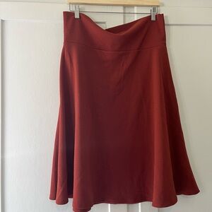 NWOT Burnt Orange Lularoe Azure Pull On A Line Skirt Size 2X Stretchy